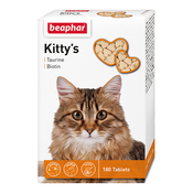 Beaphar Kitty's Taurin + Biotin Кормовая добавка для кошек (с таурином и биотином), 180 таблеток