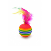 Flamingo Игрушка для кошки мяч с пером
