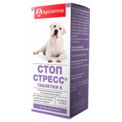 Стоп-стресс Таблетки 5 для собак крупных пород успокаивающие, 20х500 мг