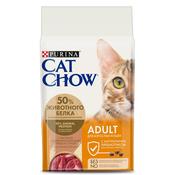 Purina® Cat Chow® (Пурина Кэт Чау). Корм сухой полнорационный для взрослых кошек, с высоким содержанием домашней птицы и с уткой