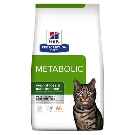 Сухой диетический корм для кошек Hill's Prescription Diet Metabolic способствует снижению и контролю веса – интернет-магазин Ле’Муррр